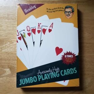 Wembley Super Jumbo 8x11‎ Playing Cards 52 Deck Giant Novelty Poker Game NEW